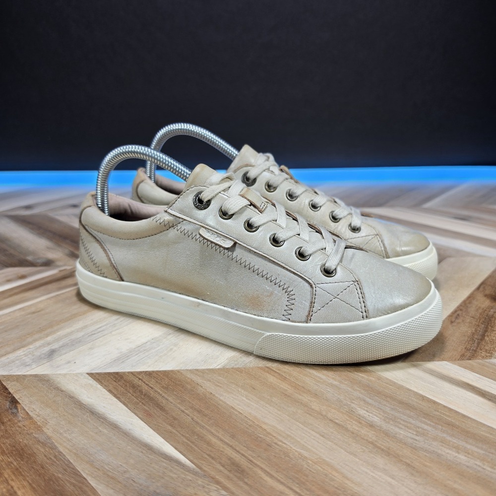 Taos Plim Soul Lux Women's 9 Cream Leather PLX-13934A Comfort Platform Shoes